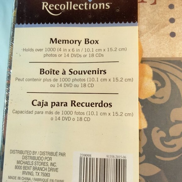 Recollections Faith Hope Love Memory Box Photo Storage CD DVD Paula Scaletta New - Picture 8 of 11